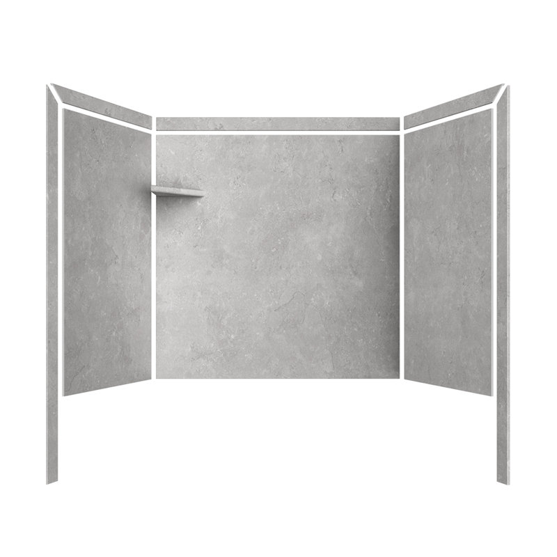 FlexStone Elite 60"W x 32"D x 60"H Alcove Bathtub Surround & Reviews
